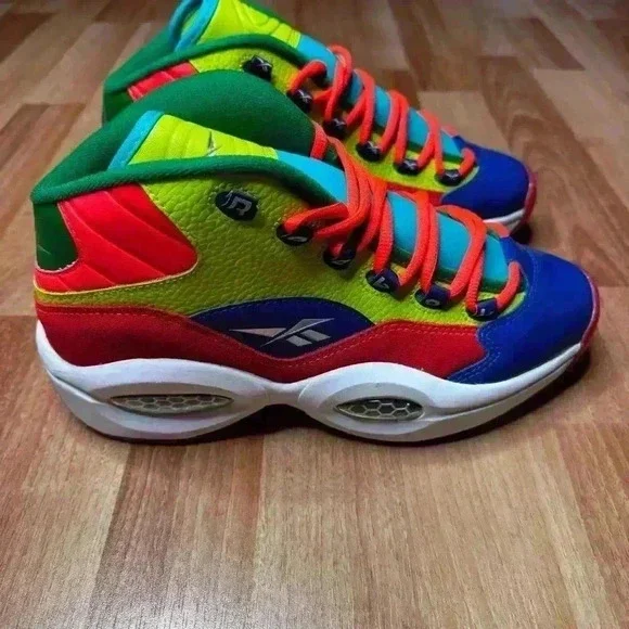 Reebok Question Mid Allen Iverson HP3005 Mens Basketball Shoes  Size 7 - Picture 10 of 13